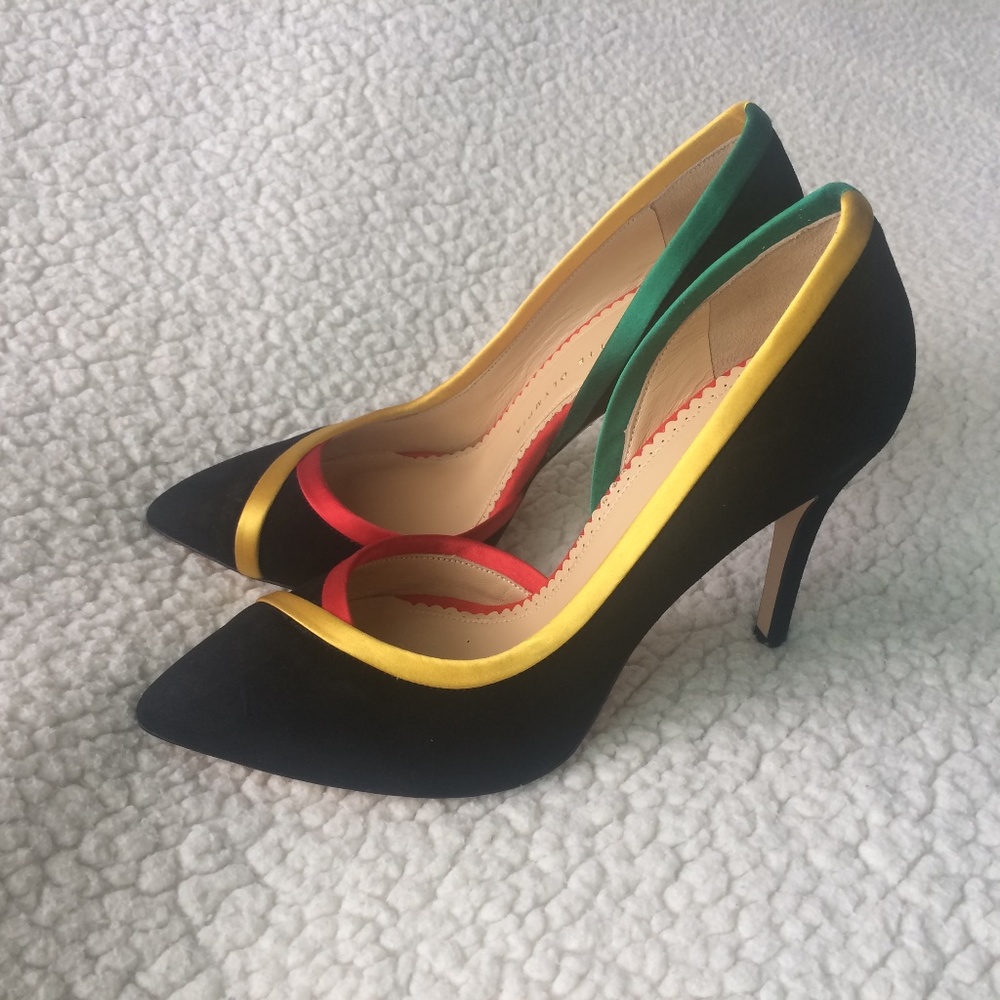 Charlotte Olympia Vamp Half D’Orsay Pump
